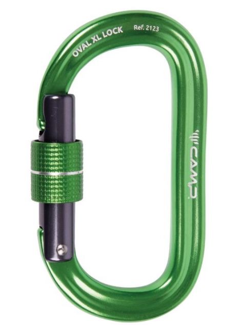 Karabinek Oval XL Lock Camp zielony