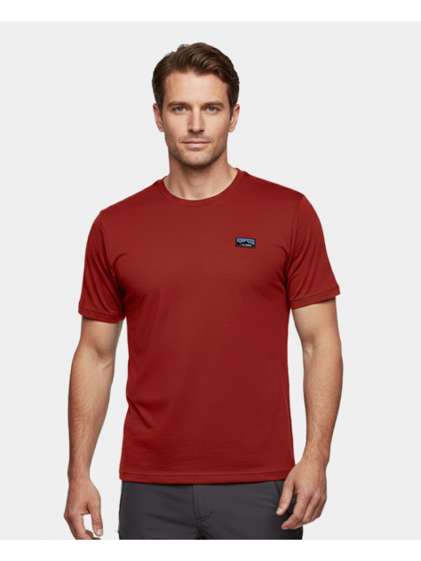 Koszulka męska merino Alpinus Otago paprykowa