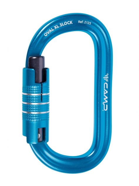 Karabinek Oval XL 3Lock triact-lock Camp niebieski