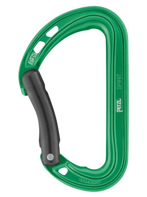 Karabinek Spirit wygięty Petzl zielony