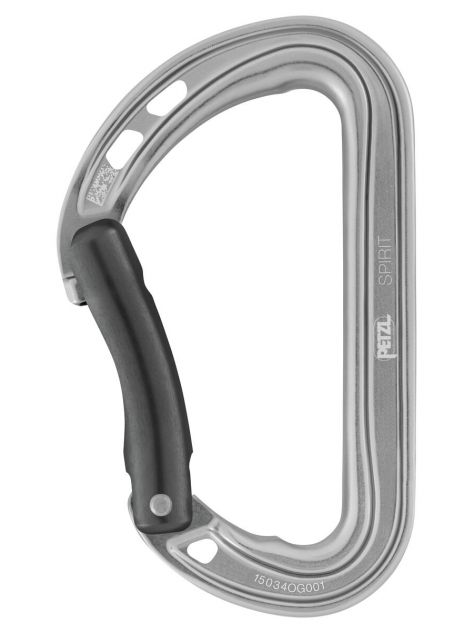 Karabinek Spirit wygięty Petzl szary