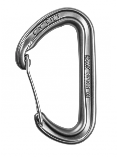 5x Karabinek Hawk Wire Ocun szary