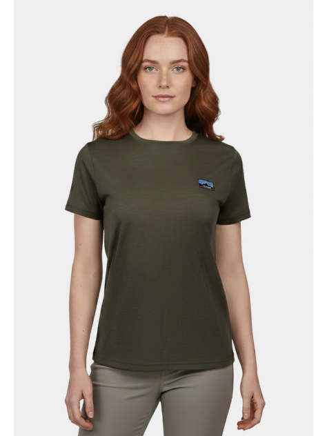 Koszulka damska merino Alpinus Otago oliwkowa