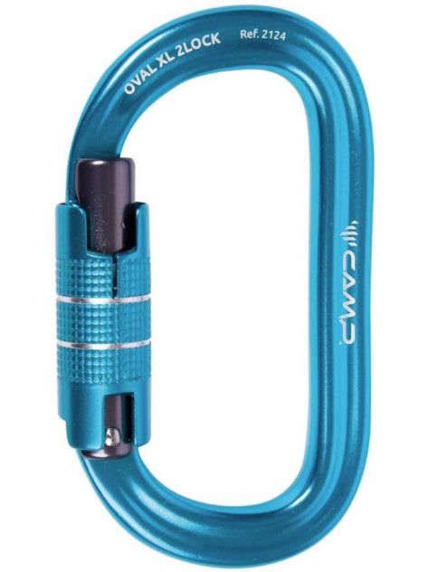 Karabinek Oval XL 2Lock Camp niebieski
