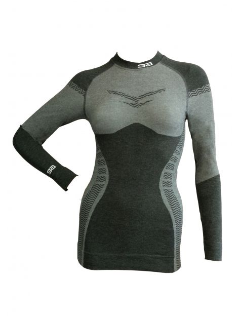 Koszulka damska Thermo Jackie Miyabi® Ultra Gatta Active czarno-szara