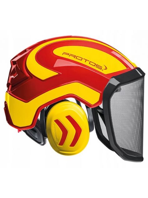 Kask arborystyczny Protos Integral Arborist Pfanner red-yellow