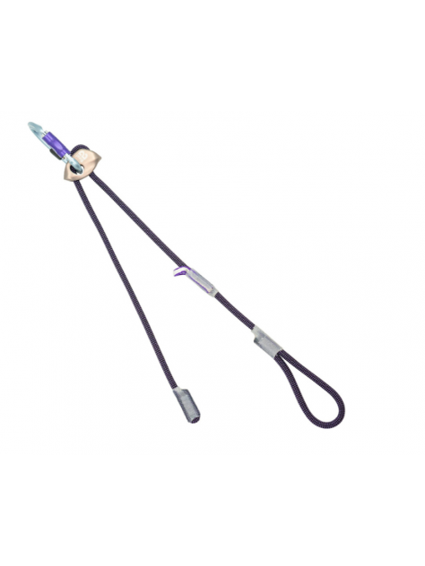 Lonża regulowana Beal Expresso Fit Matt Blue z karabinkiem (2 punkty wpięcia) 35/40-100 cm