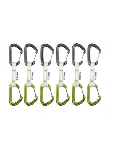 6x Ekspres HAWK QD WIRE BIO-DYN-RING 15mm x 10cm Ocun zielone