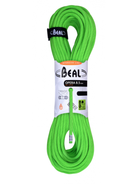 Lina dynamiczna Opera Unicore 8,5 mm x 60 m Dry Cover Green Beal