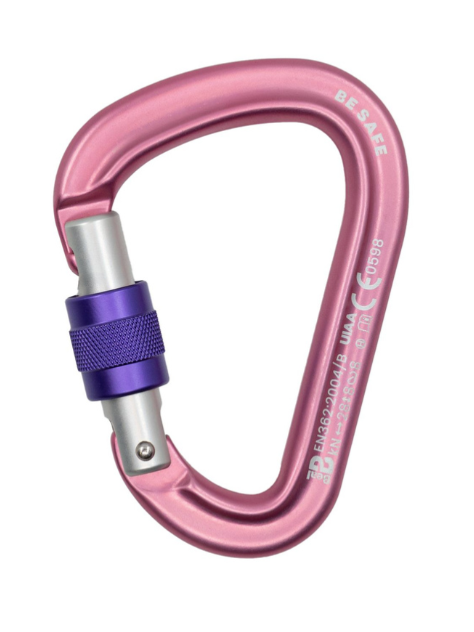 Karabinek HMS Be Safe Beal matt pink