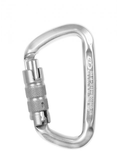 Karabinek D-Shape CF TG (Triplex) Climbing Technology srebrny