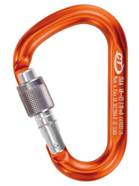 Karabinek HMS Snappy CF SG (Screw Gate) Climbing Technology pomarańczowy