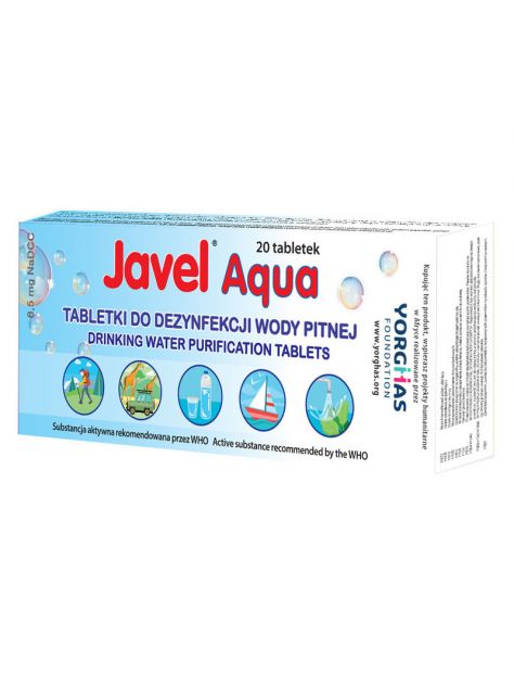 Tabletki do uzdatniania wody pitnej Javel Aqua 20 szt.