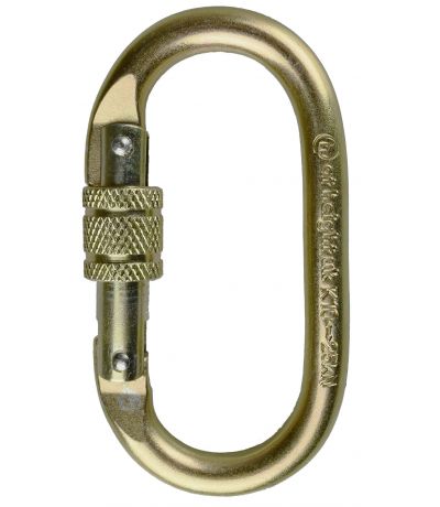 Karabinek stalowy oval steel K-10 At Height – Z NUMEREM SERYJNYM