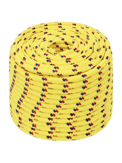 Lina pleciona polipropylenowa 14mm Alpintech żółta