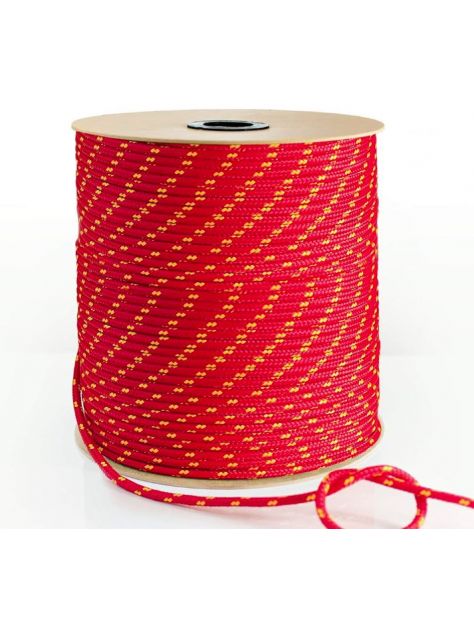 Lina pleciona polipropylenowa 6mm Alpintech czerwona 1mb