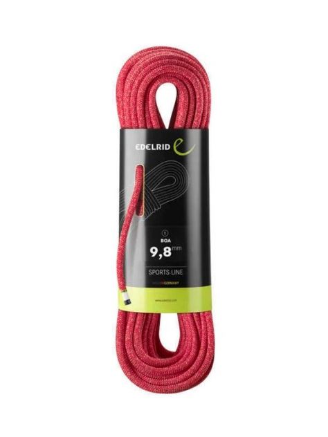 Lina dynamiczna Boa 9,8mm Edelrid 50m red
