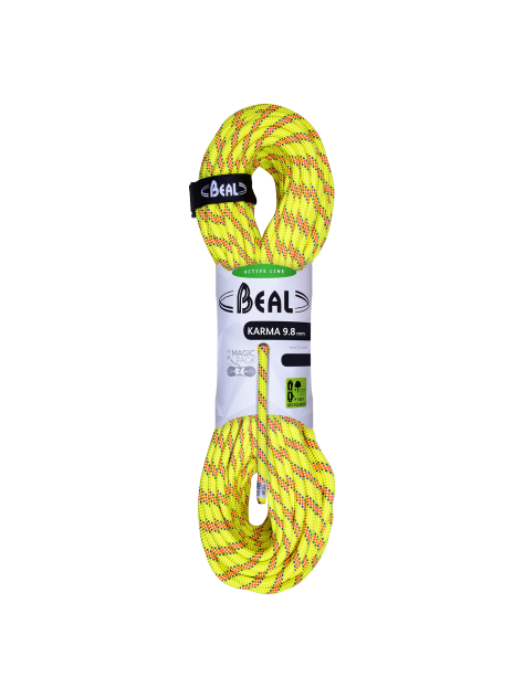 Lina dynamiczna Karma 9,8mm 60m Beal żółta