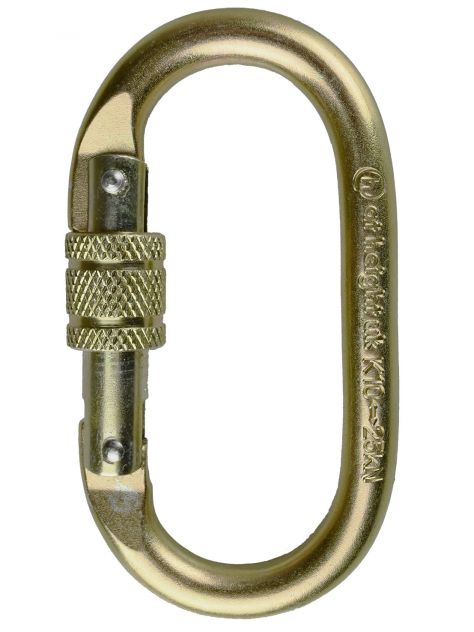 Karabinek stalowy oval steel K-10 At Height – Z NUMEREM SERYJNYM