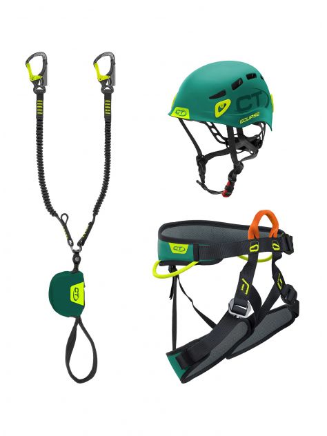 Zestaw Via Ferrata VF Kit Plus E-Compact Climbing Technology lime