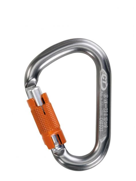 Karabinek Snappy CF WG (Twist Lock) Climbing Technology grey/orange