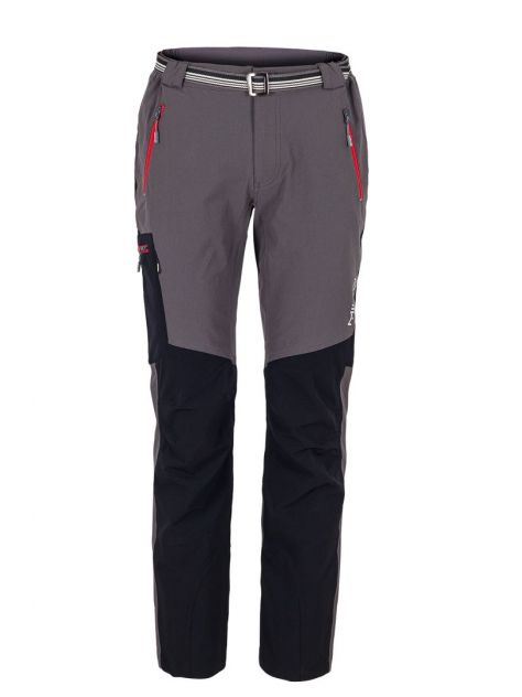 Spodnie górskie Vino Milo grey/black/red zips