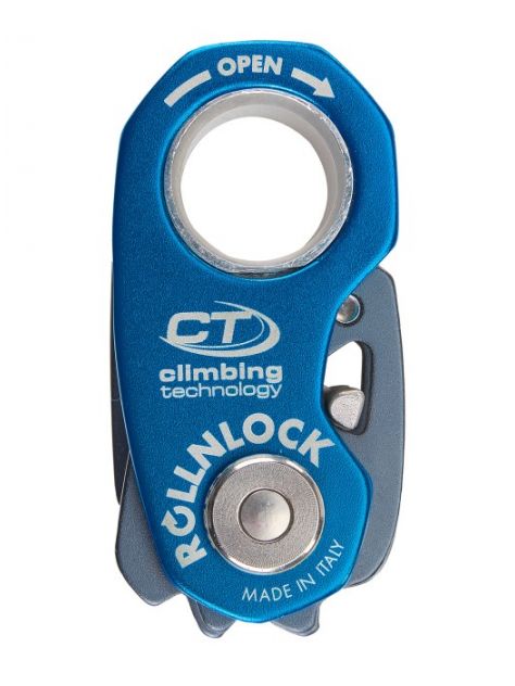 Przyrząd zaciskowy RollnLock Climbing Technology – anthracite/blue