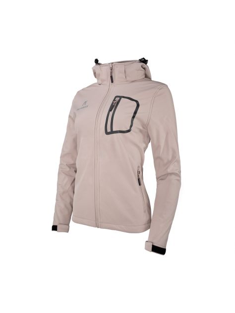 Kurtka damska softshell Bergamo Alpinus – pudrowy róż
